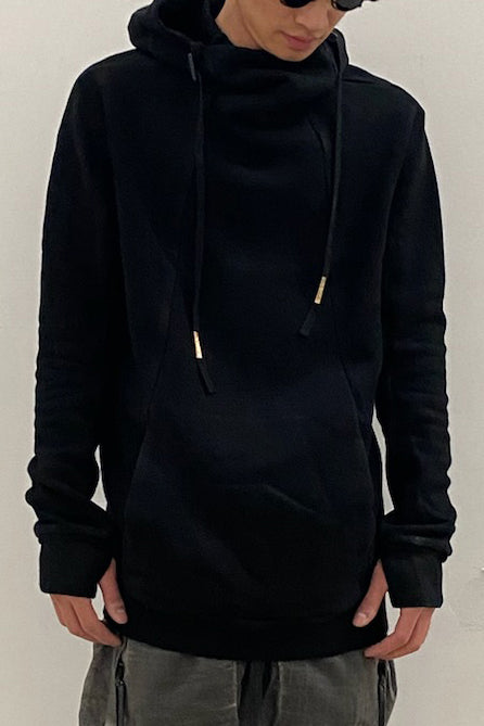 BORIS BIDJAN Saberi hooded sweater AW22 HOODY2 FTT00008 Black